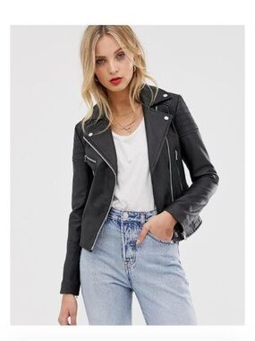 Barney’s Clara real leather jacket